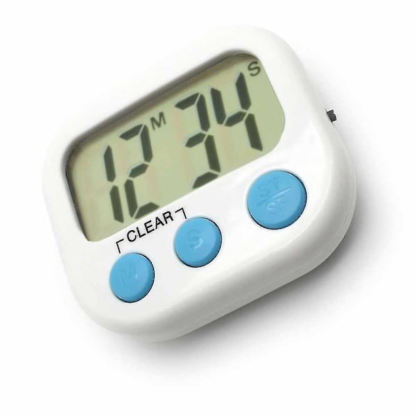 3-pack digital kökstimer Magnetisk baksida Stor lcd-skärm Högt larm Minut Sekunderräkning Uppräkning