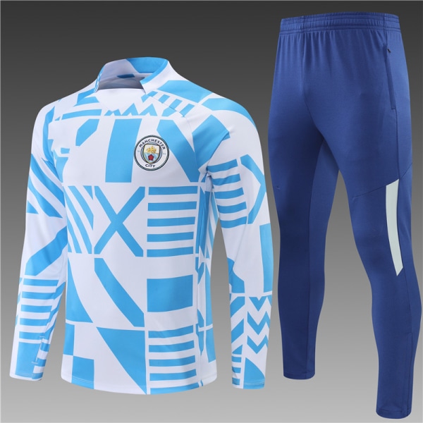 22-23 New Season Manchester City Långärmad tröja för vuxna/barn S