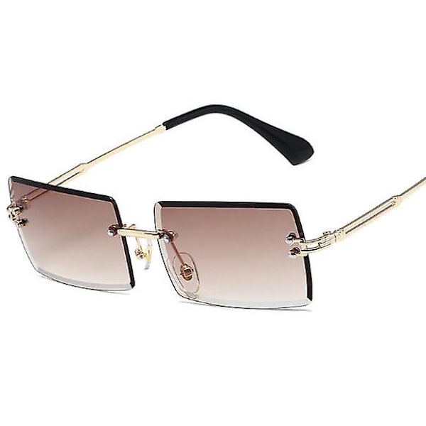 Solglasögon Rimless Square, Small rektangel mode solglasögon style 6