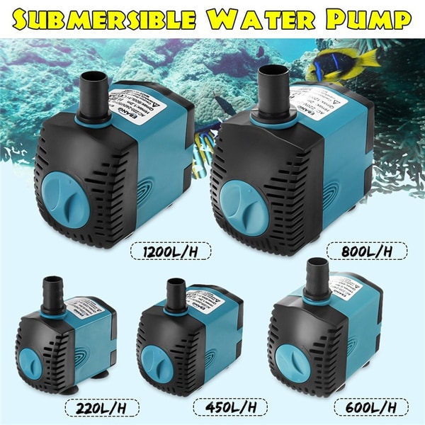 3-60W vattenpump dränkbar pump fontänpump akvariumpump 6W-EU