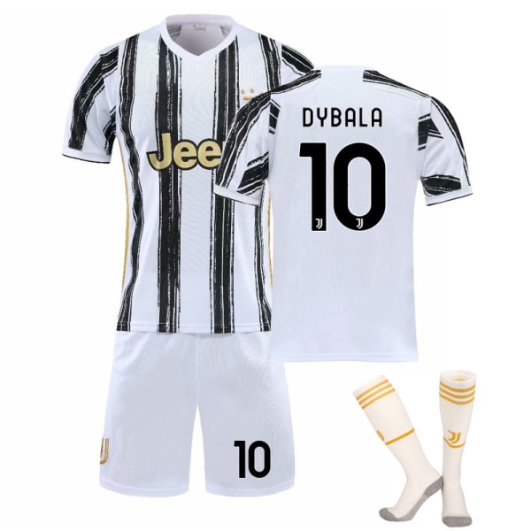 Fotbollsset för fotboll för barn/vuxna Juventus hemma och set DYBALA-10-orange DYBALA-10-white xl
