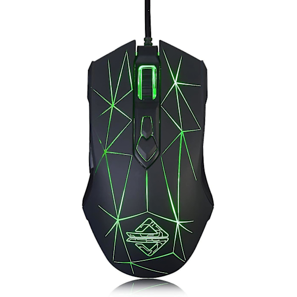 Aj52 Watcher Rgb spelmus, programmerbar 7 knappar, ergonomisk led bakgrundsbelyst USB gamer möss dator