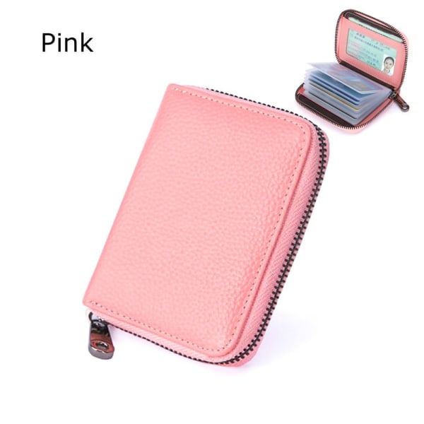 Luottokorttikotelo, nahkainen lompakko PINK pink