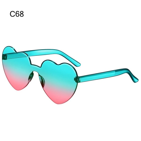 Hjärtformade solglasögon Hjärtglasögon C68 C68 C68