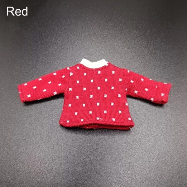 Docka T-shirt Bomull Dot Blus RÖD Red