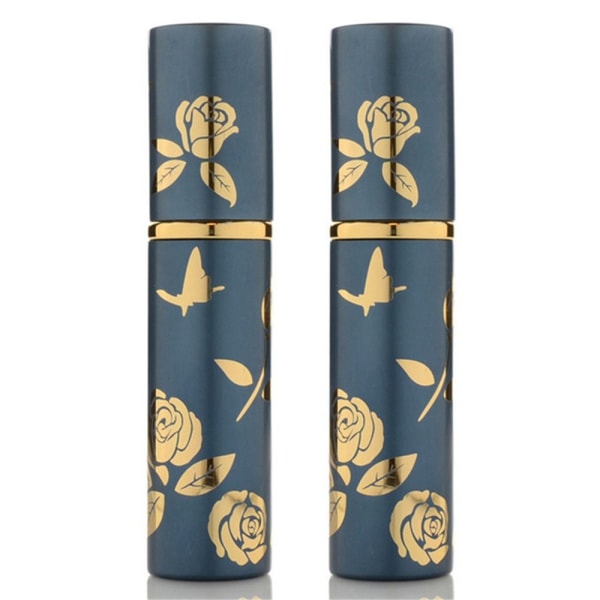 2st påfyllningsbar parfymflaska kosmetiska behållare BLÅ 2ST Blue 2Pcs-2Pcs