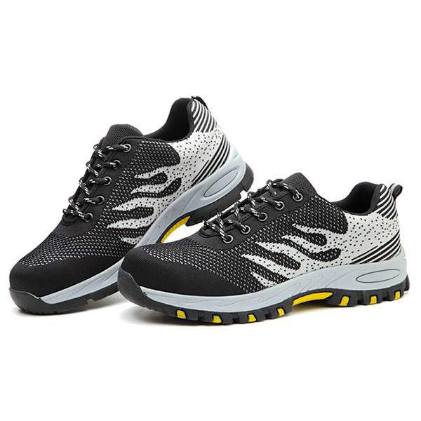 Lättviktsskor för herr Säkerhetsskor Stål cap Stövlar Sneakers Grey 45
