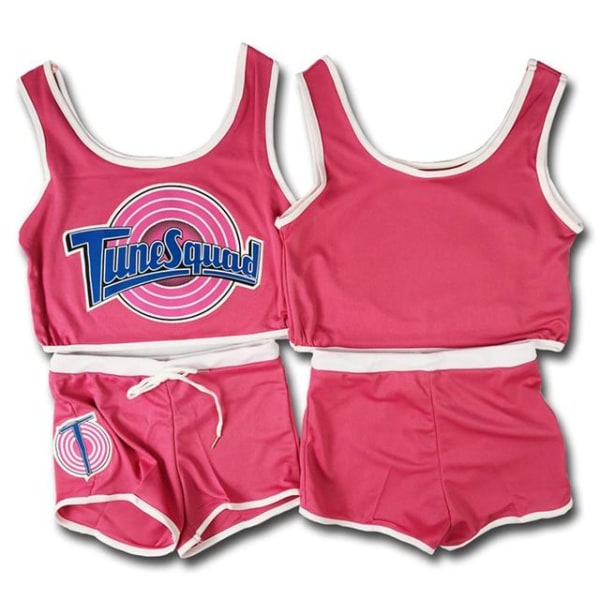 Tune Squad Bunny Top och Shorts Jersey Set pink XL