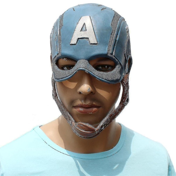 Captain America Latex Mask Halloween Festival Party rekvisita