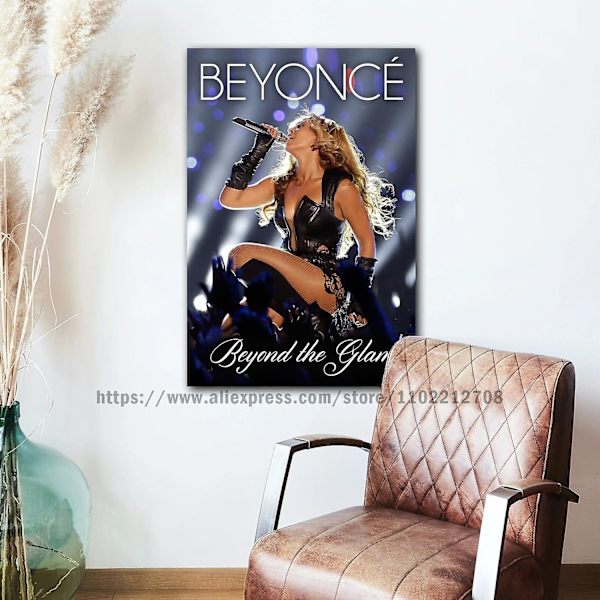 Beyoncé Affischdekoration Canvasaffisch Rum Bar Cafédekoration style 15 40x60cm No Frame