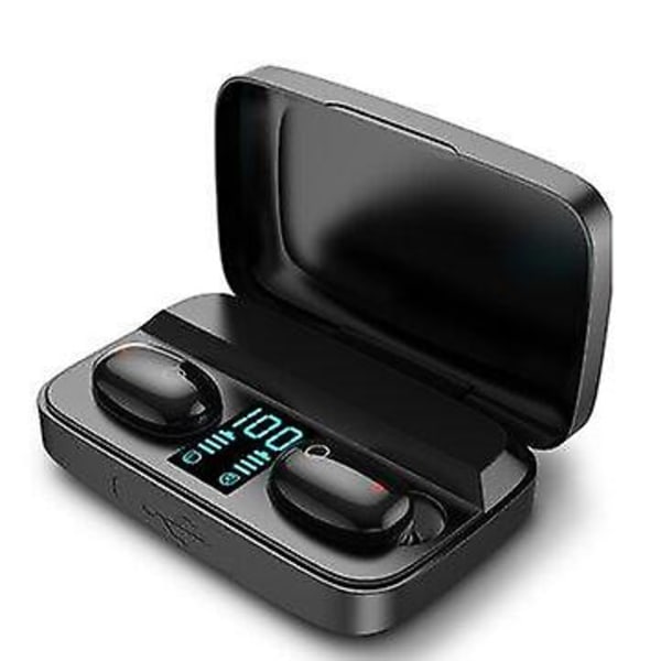 PTM W2S TWS bluetooth 5.0 hörlurar LED Display HiFi Stereo Touch Control