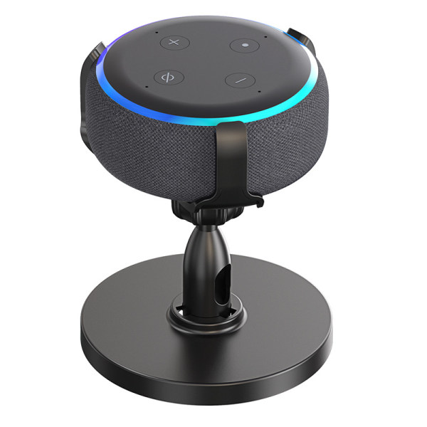 För Echo Dot 3rd Desktop Stand 360° justerbart tillbehör