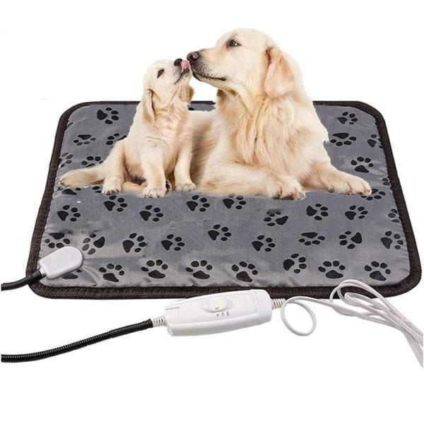Vattentät elektrisk husdjursmatta Vinter Hund Kattsäng 50x70cm