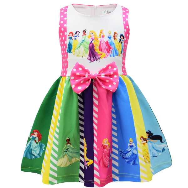 Girls Cosplay Dress Bowknot Dress Christmas Halloween Party 140cm