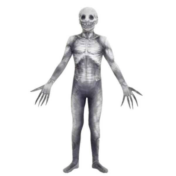 Kids Skeleton Onesie, Cosplay Party Kostym Halloween White 160cm