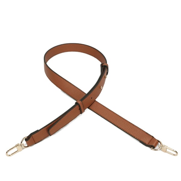 Handväska i äkta läder Axelrem Crossbody-rem BRUN brown