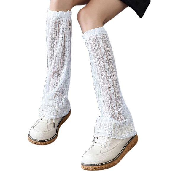 Spetsstrumpor Mesh VIT 1 1 White 1-1