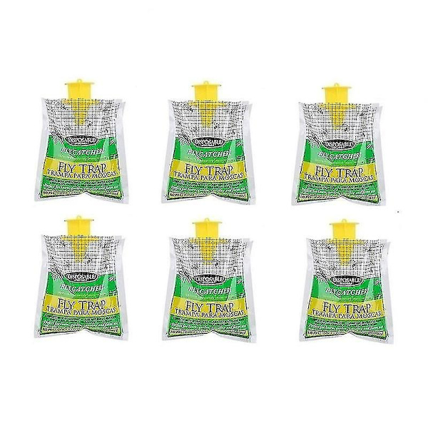 Koolmei 6-styckes hängande flugfälla engångsflugafälla väska