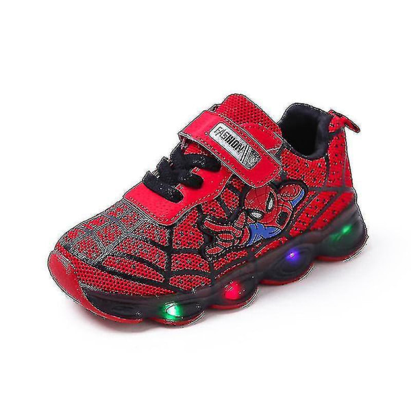 Sportskor för barn Led Lighted Sneakers Red