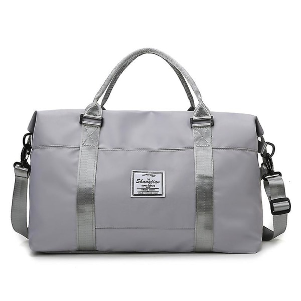 Resväska Duffel Gym Bag Med Torr Och Våt Separation grey