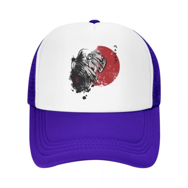 Guts Essential Trucker Hat Berserk Griffith Manga Mesh Baseball Purple