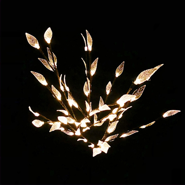 Julgran Leaf Solar Lights VARMT VIT VARMT VIT Warm White