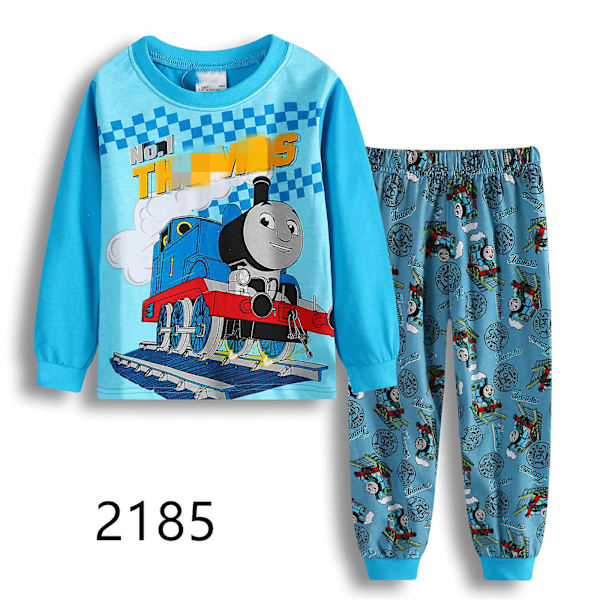 långärmad pyjamas för barn i två set 130cm