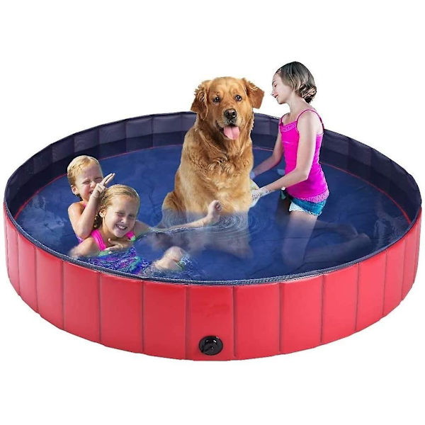 Fodable Pool PetKiddie Läcksäker vattenpool för utomhusbruk