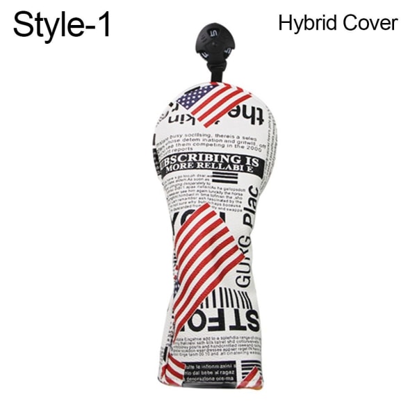 Golf Club Head Cover Golf Wood Cover HYBRID COVERSTYLE-1 STYLE-1 Hybrid CoverStyle-1
