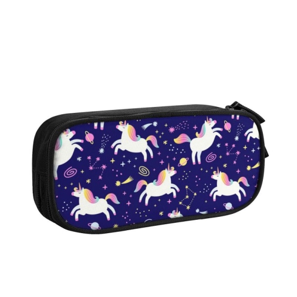 Vacker Rainbow Unicorn Meteor Kawaii Case med stor kapacitet style 04