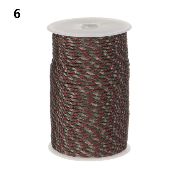 100 meter 9-Core Paracord Rope 550 Military Standard 6