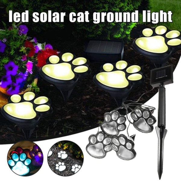 Animal Paw Print Solar Lights Utomhusbelysning Multicolor