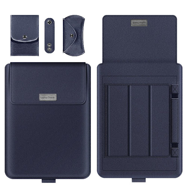 11 13 15 17 tums förvaringsväska för bärbar case Navy Blue 13-14 inch