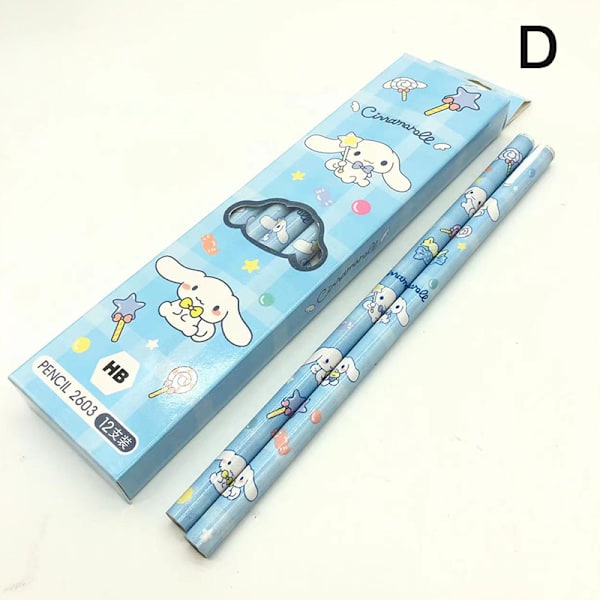 Sanrio Anime Cartoon Series My Melody Kuromi Boxed Pencil Learn D