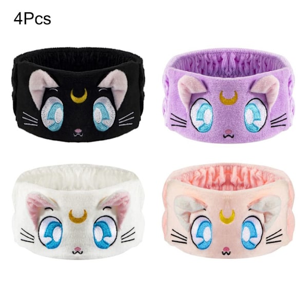 Makeup Spa Pannband Sailor Moon 4ST 4ST 4Pcs