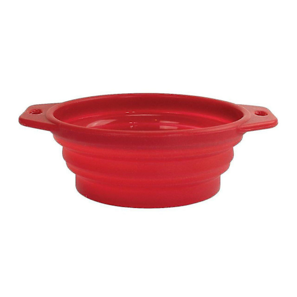 Resevikbar skål gjord av tjockväggig silikon 1l / 18cm Kiddog, silikon hopfällbar, action,