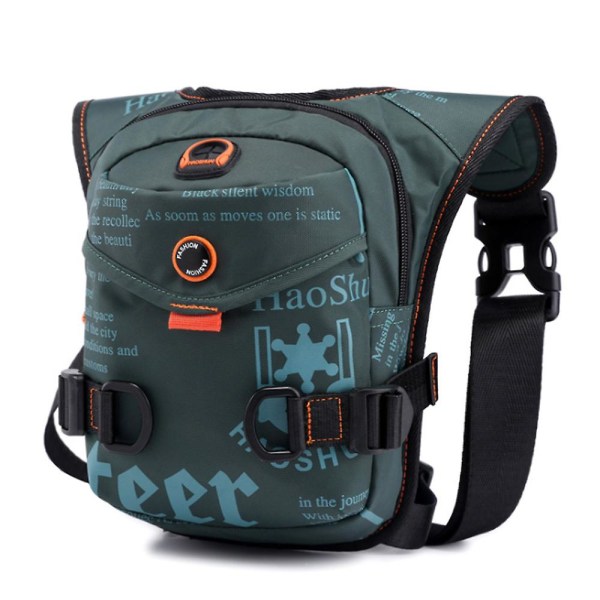 Tactical Drop Leg-väska för män med flera fickor för utomhussporter Dark Green