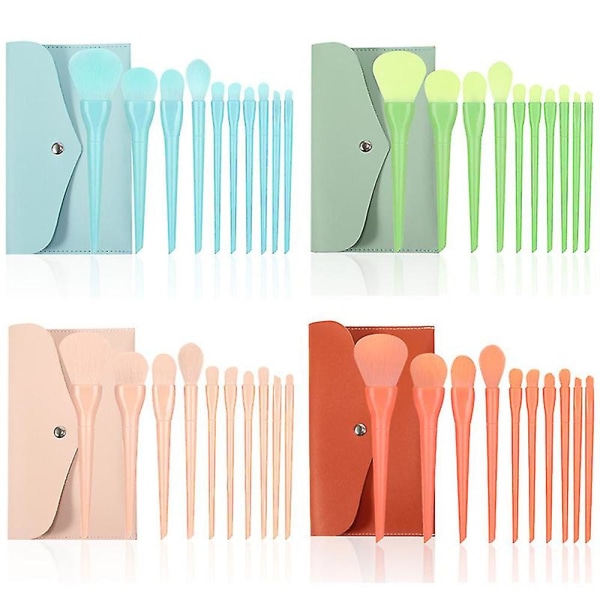 10 st Makeup Brush Set Premium Red