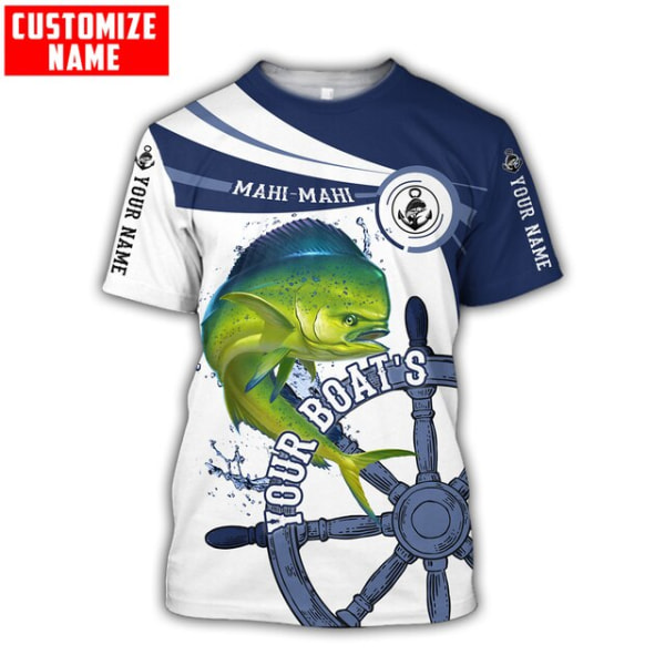 Mode mäns fiskepersonlighet Casual kortärmad T-shirt style 6 4XL