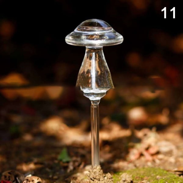Typer Glas Blommor Vattenmatare Automatisk självbevattning De Transparent 11