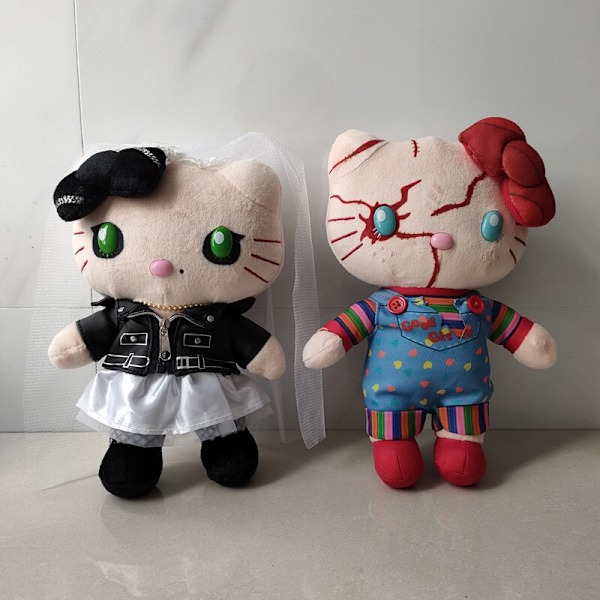 Anime Film Tecknad Chucky Tiffany Plyschleksak 2pcs