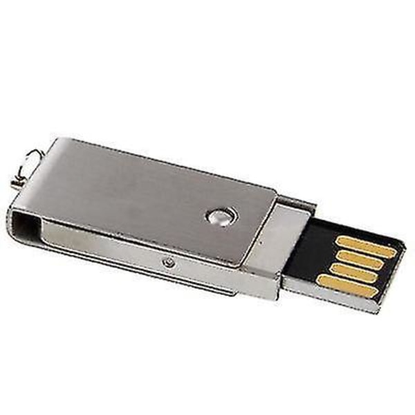 32 GB Metal Series Push-pull Style USB 2.0 Flash Disk (silver)