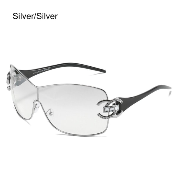Y2K Solglasögon Wrap Around SILVER/SILVER SILVER/SILVER Silver/Silver