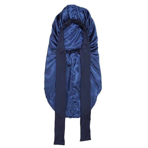 Satin Cap Långt huvudbonad NAVY navy
