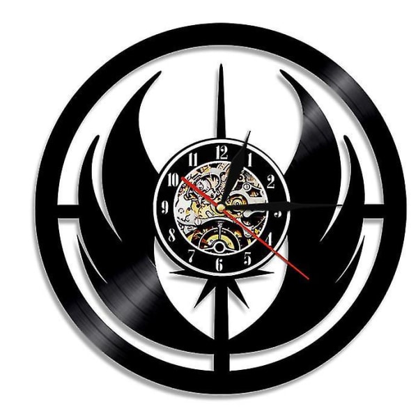 Star Wars Vinylskiva Väggklocka Retro Hemväggklocka style 3