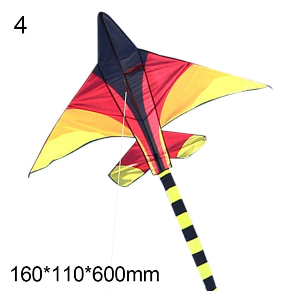 Plastic Fighter Kite Stora Plane Drakar 4 4 4