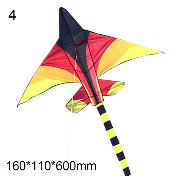 Plastic Fighter Kite Stora Plane Drakar 4 4 4