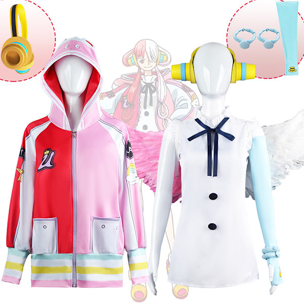 Anime One Piece Film Red Uta Cosplay Kostym Halloween Party Co Multicolor AXXXL AL