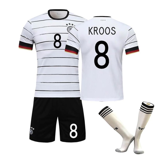 T-shirtshorts för träning i tysk fotbollströja passar ny säsong 20 KROOS 8
