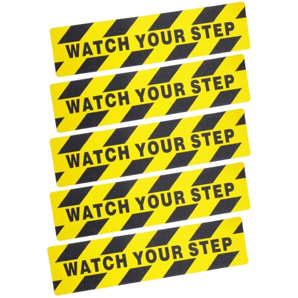 5st Watch Your Step Warning Sticker Golvdekaler Stickers 6 x
